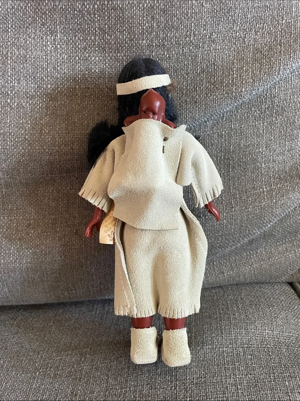 Carlson Dolls Nez Perce Princess Vintage with Baby on back blinking eyes.
